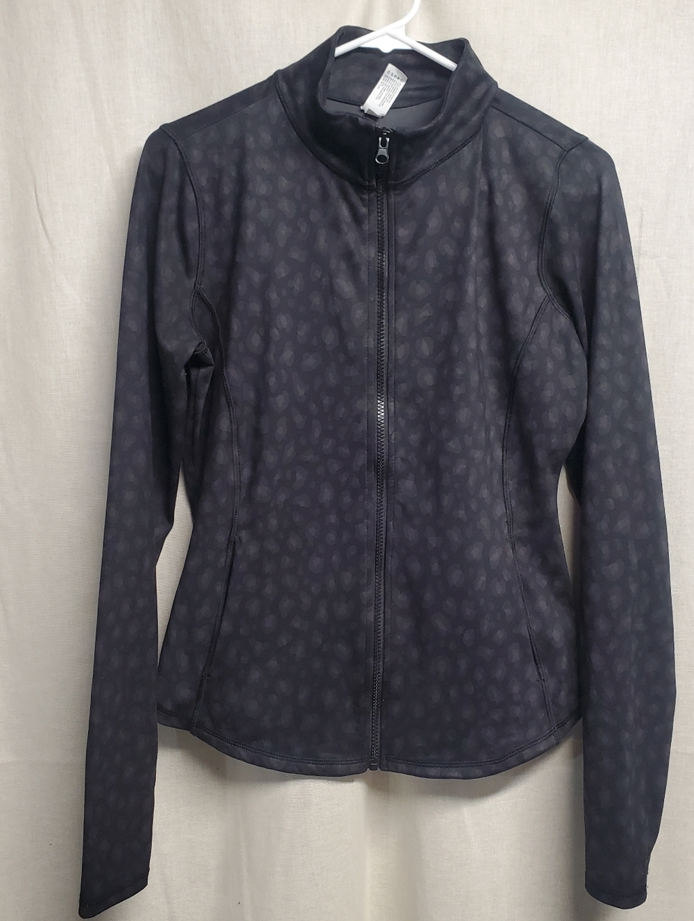 90 Degree Dark Charcoal Patterned Activewear Jacket